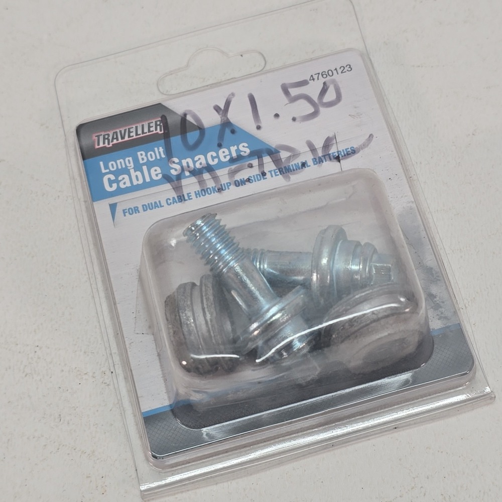 Traveller Long Bolt Battery Cable Spacers For Side Terminal Batteries